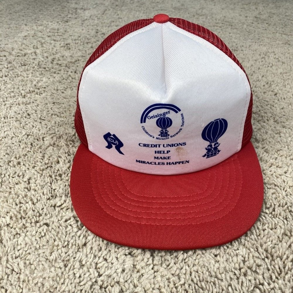 Vtg Capital Caps Geisinger Childrens Miracle Network Credit Unions Snapback Hat‎